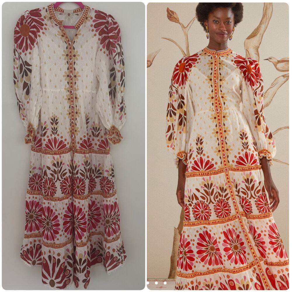 Farm Rio Ainika Flowers Maxi Dress